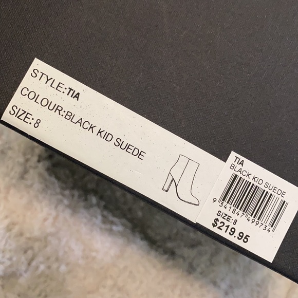 Tony Bianco TIA black kid suede ankle boots - Picture 6 of 6